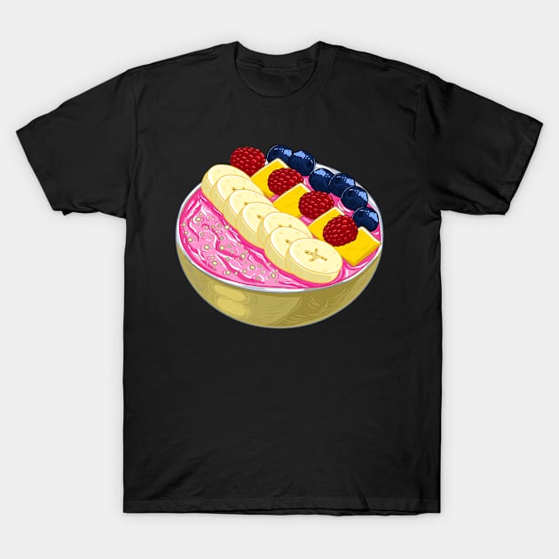 Smoothie Bowl Cute Healthy Vegan Meal Breakfast Snack T-Shirt by kennethhibson